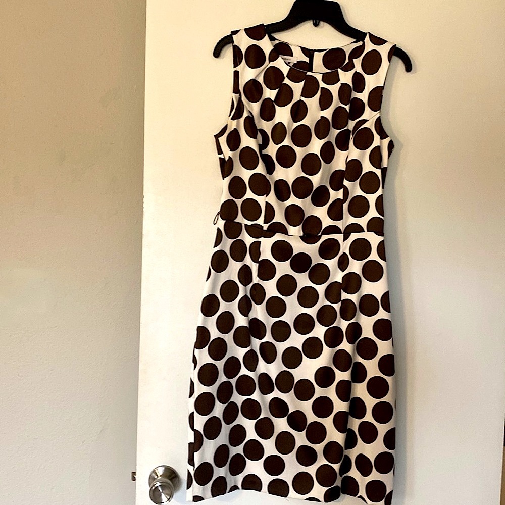 Dress Barn Brown Polka Dot Dress